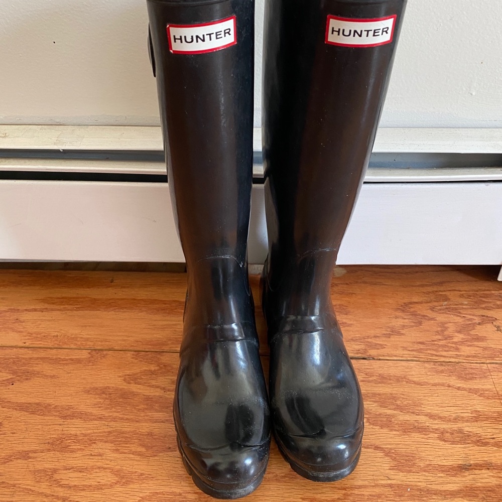 Hunter Tall Rain Boots Black